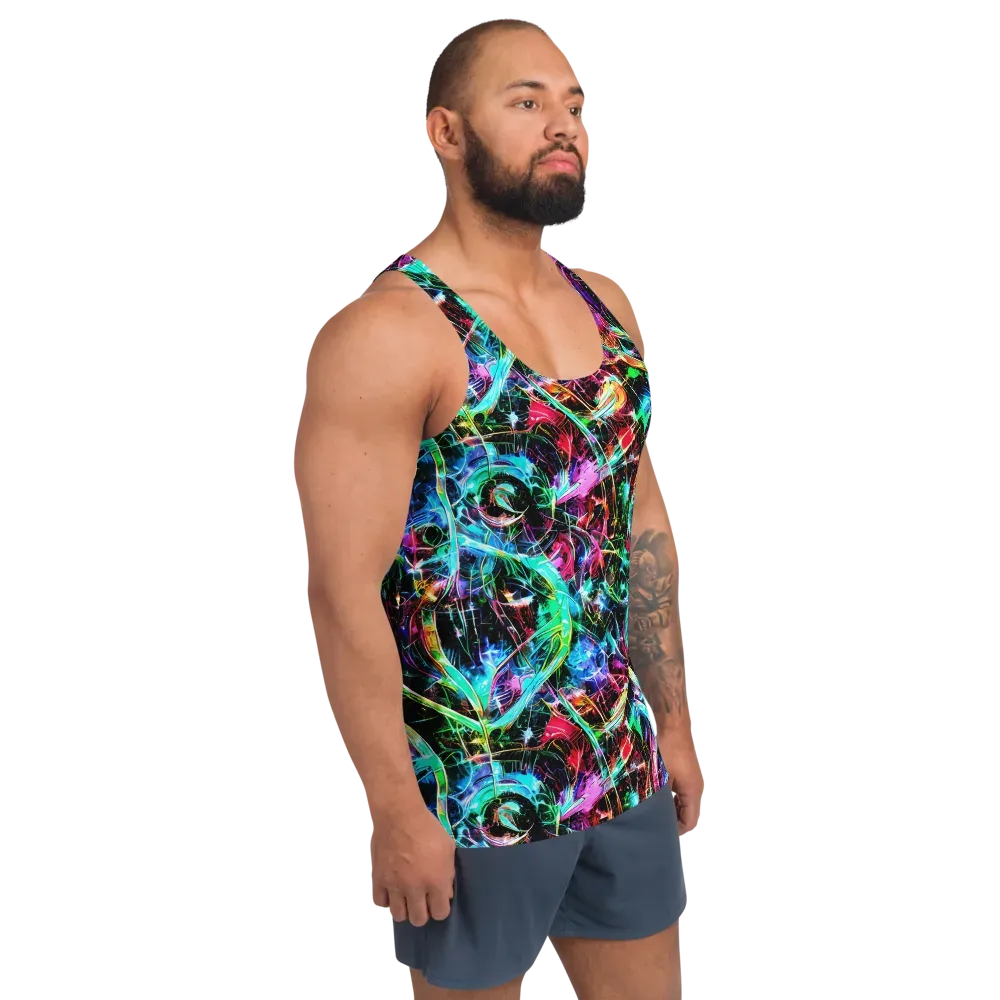 Futuristic Fever on Men's Tank Top — Right Front