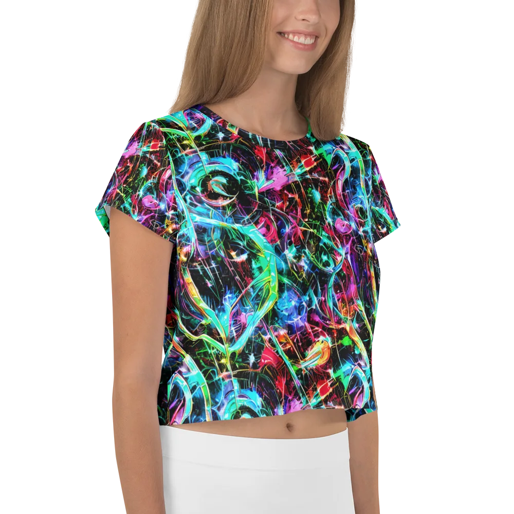Futuristic Fever on Crop Tee — Right