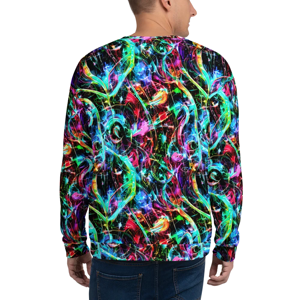 Futuristic Fever on Sweatshirt — Back