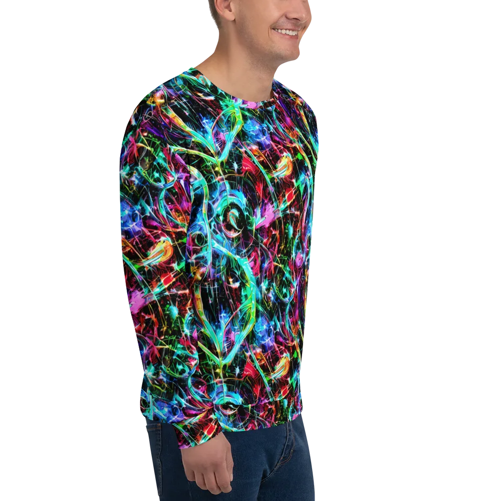 Futuristic Fever on Sweatshirt — Right Front