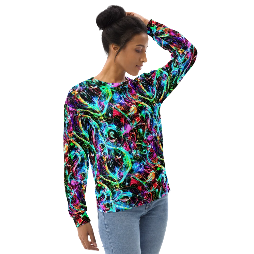 Futuristic Fever on Sweatshirt — Right Front