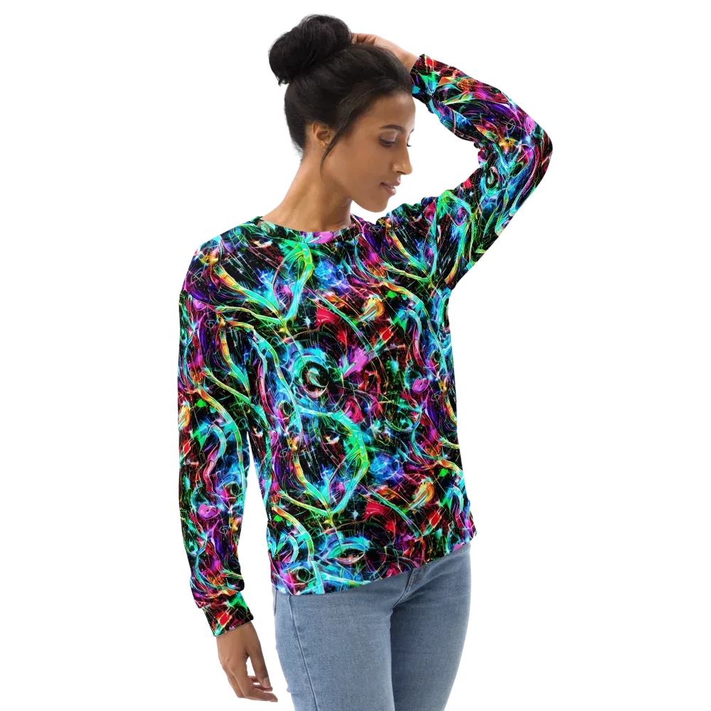 Futuristic Fever on Sweatshirt — Right Front