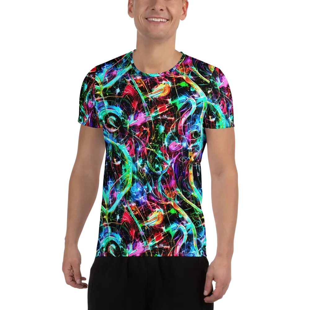 Futuristic Fever on Men's Athletic T-Shirt — Front