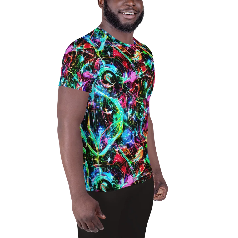 Futuristic Fever on Men's Athletic T-Shirt — Right