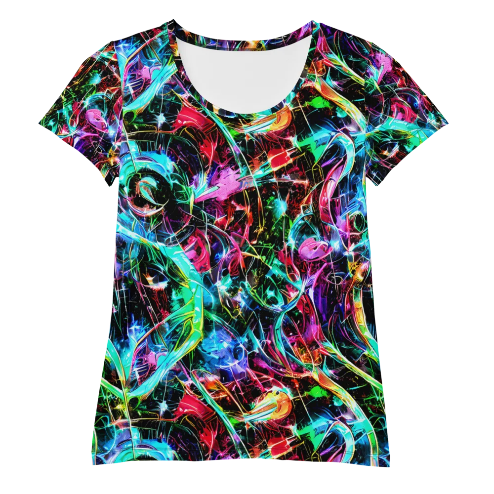 Futuristic Fever on Women's Athletic T-Shirt — Front