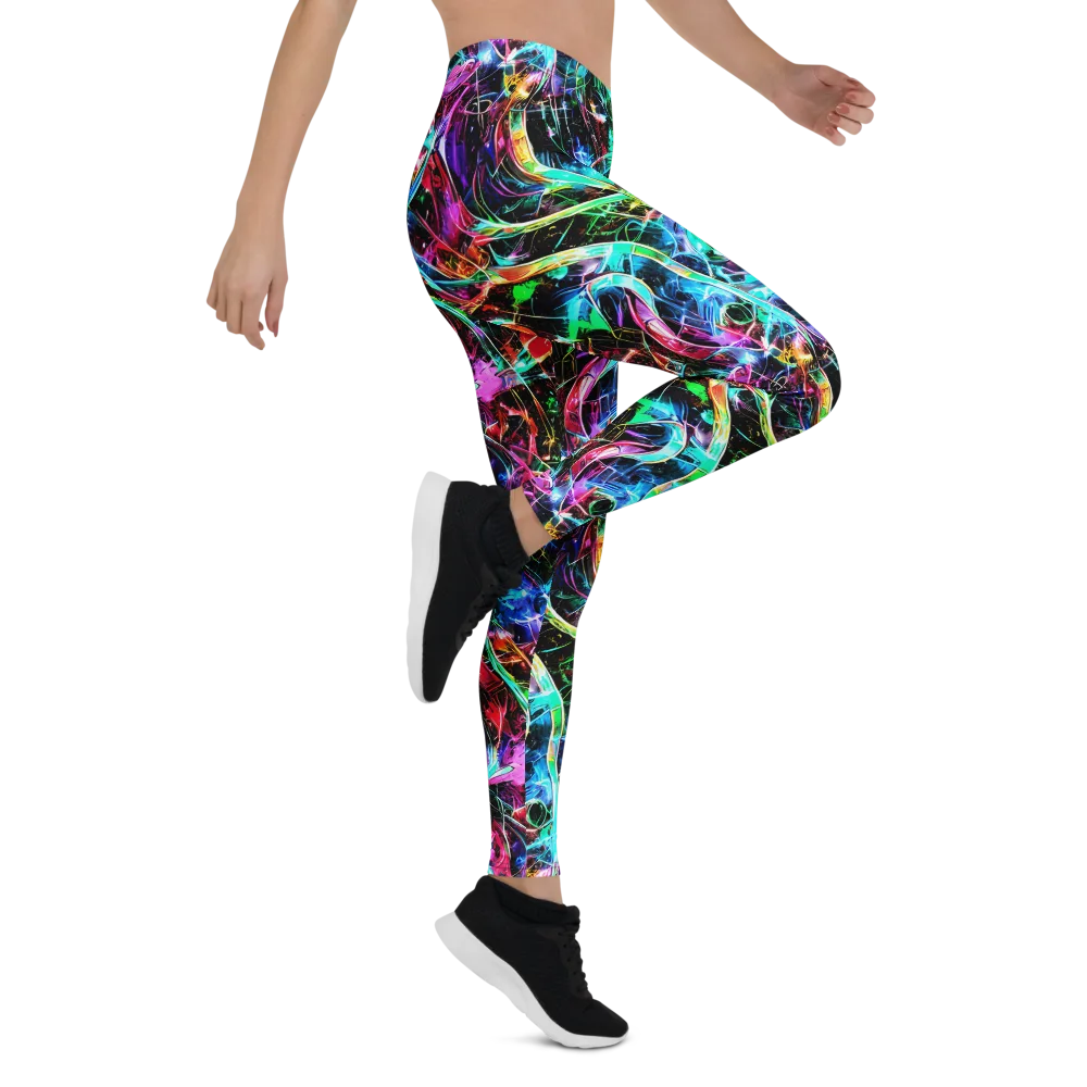 Futuristic Fever on Leggings — Right