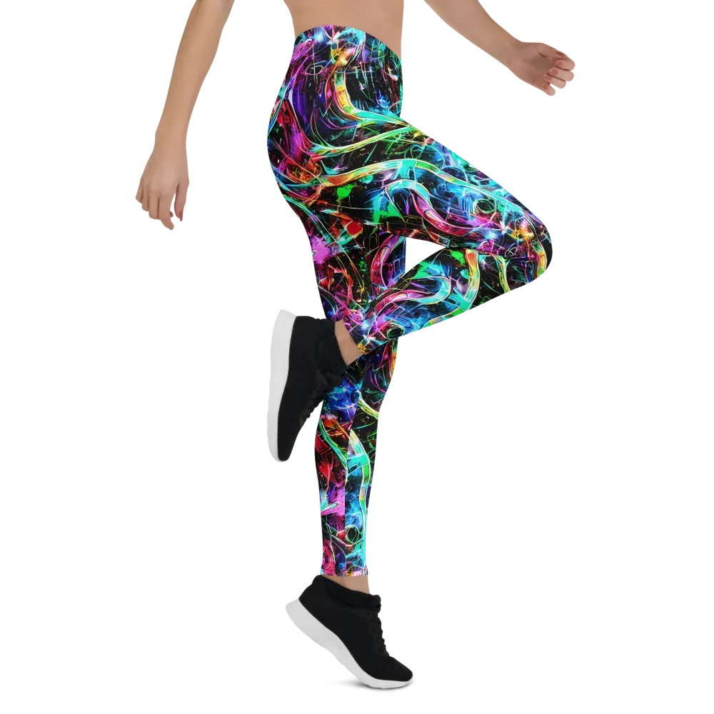 Futuristic Fever on Leggings — Right