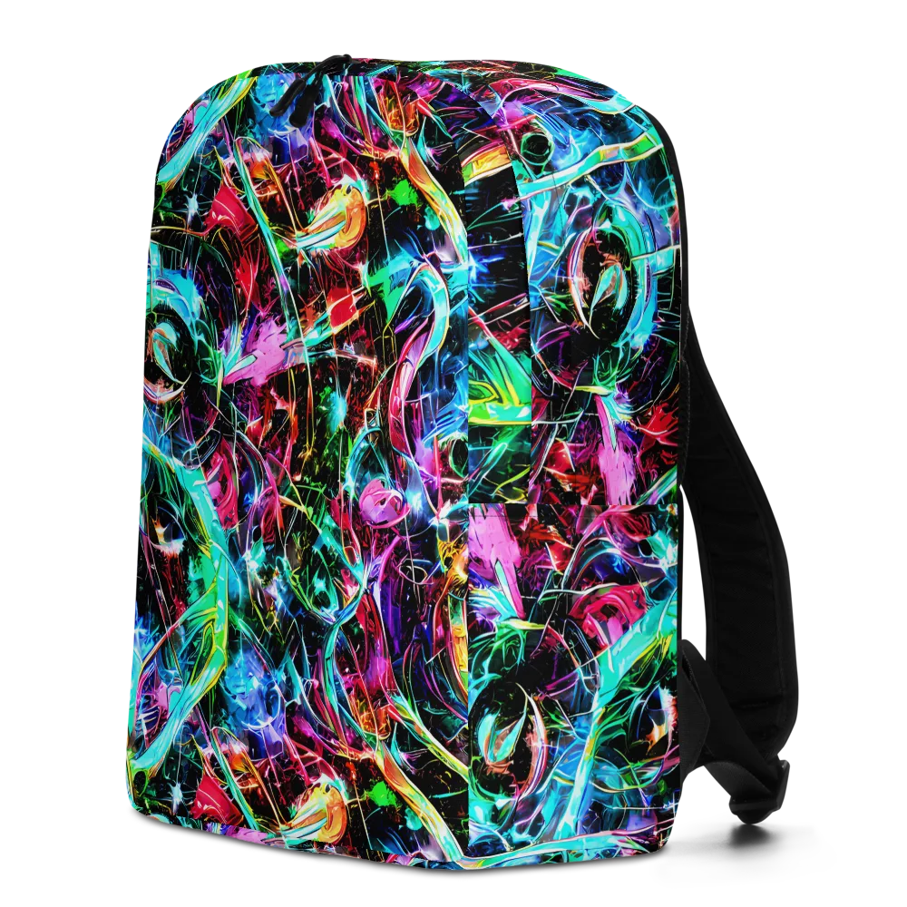 Futuristic Fever on Minimalist Backpack — Left