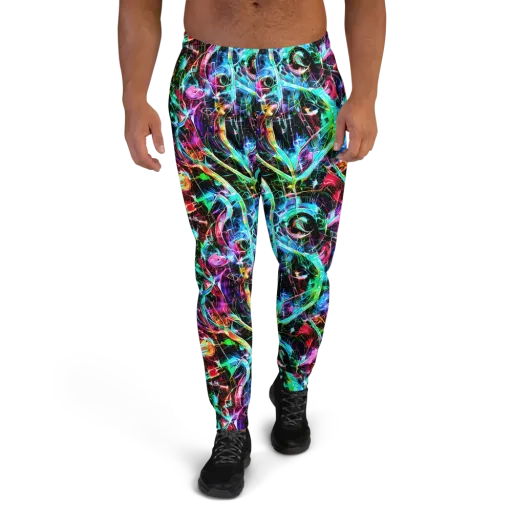 Futuristic Fever on a Men's Joggers