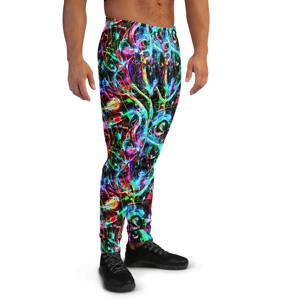 Futuristic Fever on Men's Joggers — Right