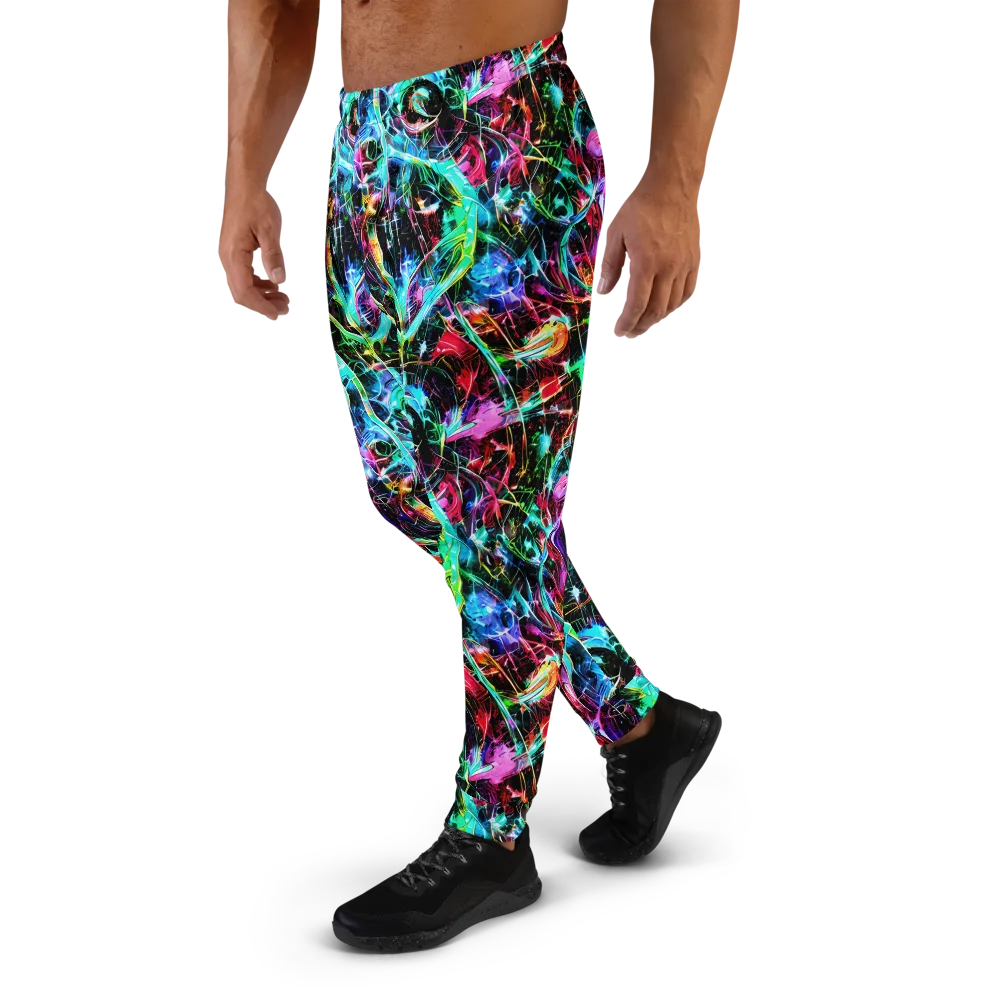 Futuristic Fever on Men's Joggers — Left