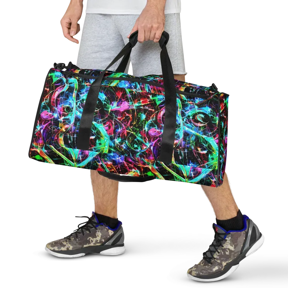 Futuristic Fever on Duffle Bag — Front