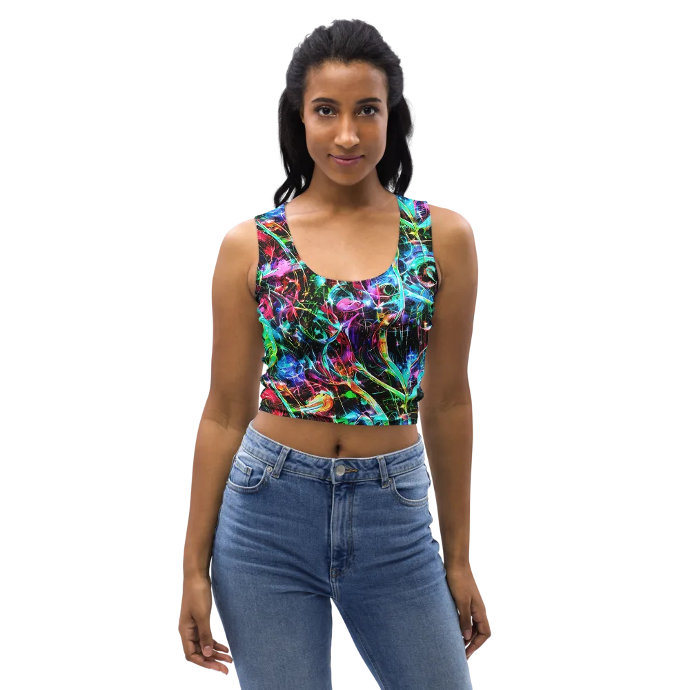 Futuristic Fever on Crop Top — Front