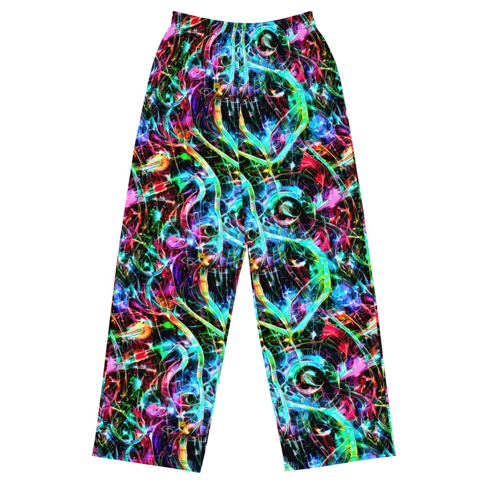 Futuristic Fever on Wide-Leg Pants — Front