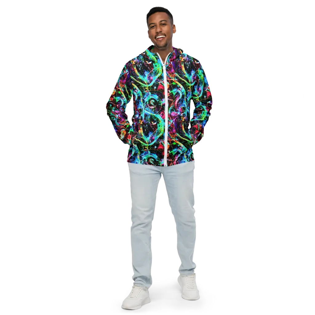 Futuristic Fever on Men's Windbreaker — Front