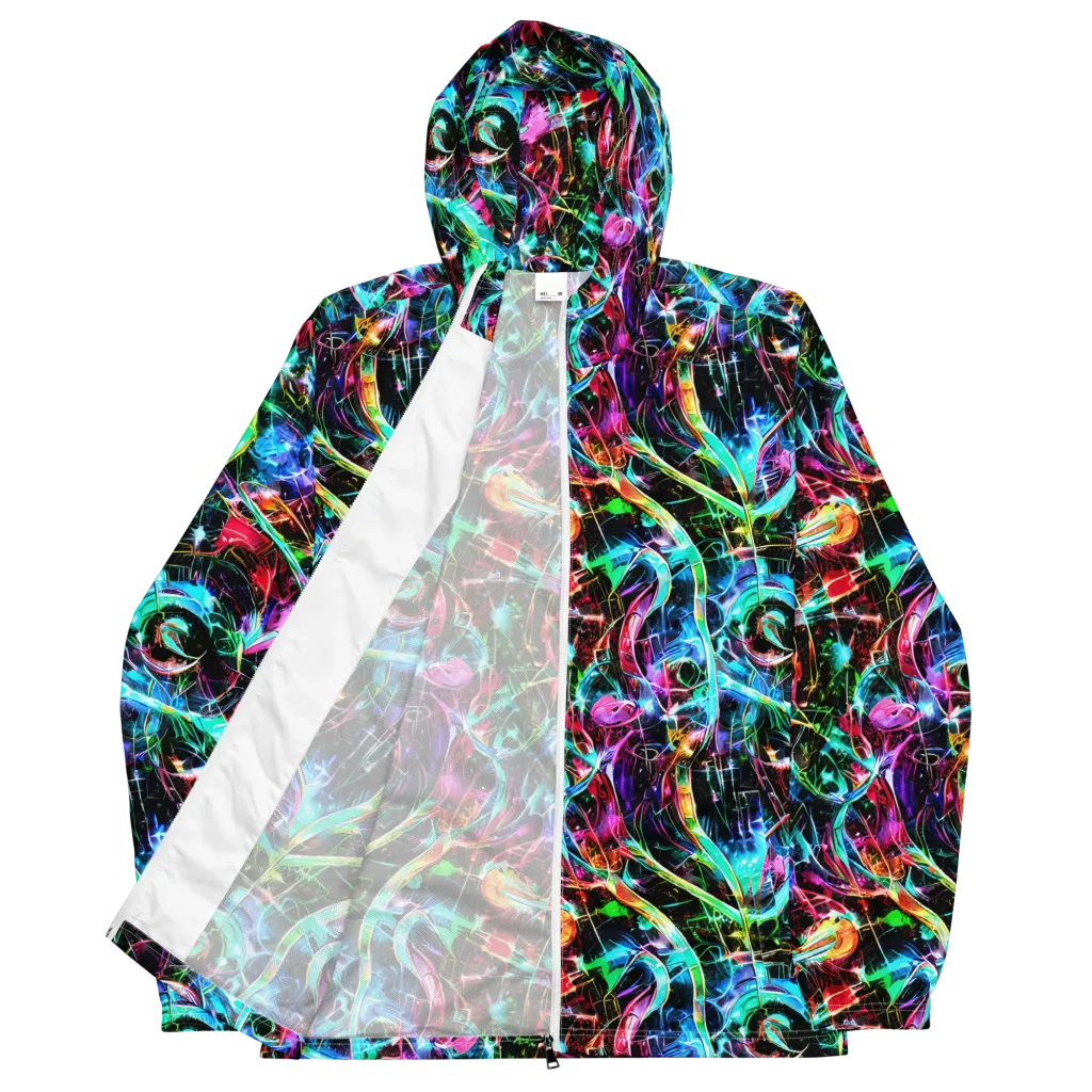 Futuristic Fever on Men's Windbreaker — Front