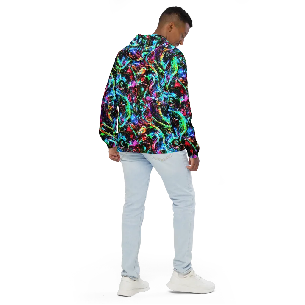 Futuristic Fever on Men's Windbreaker — Back