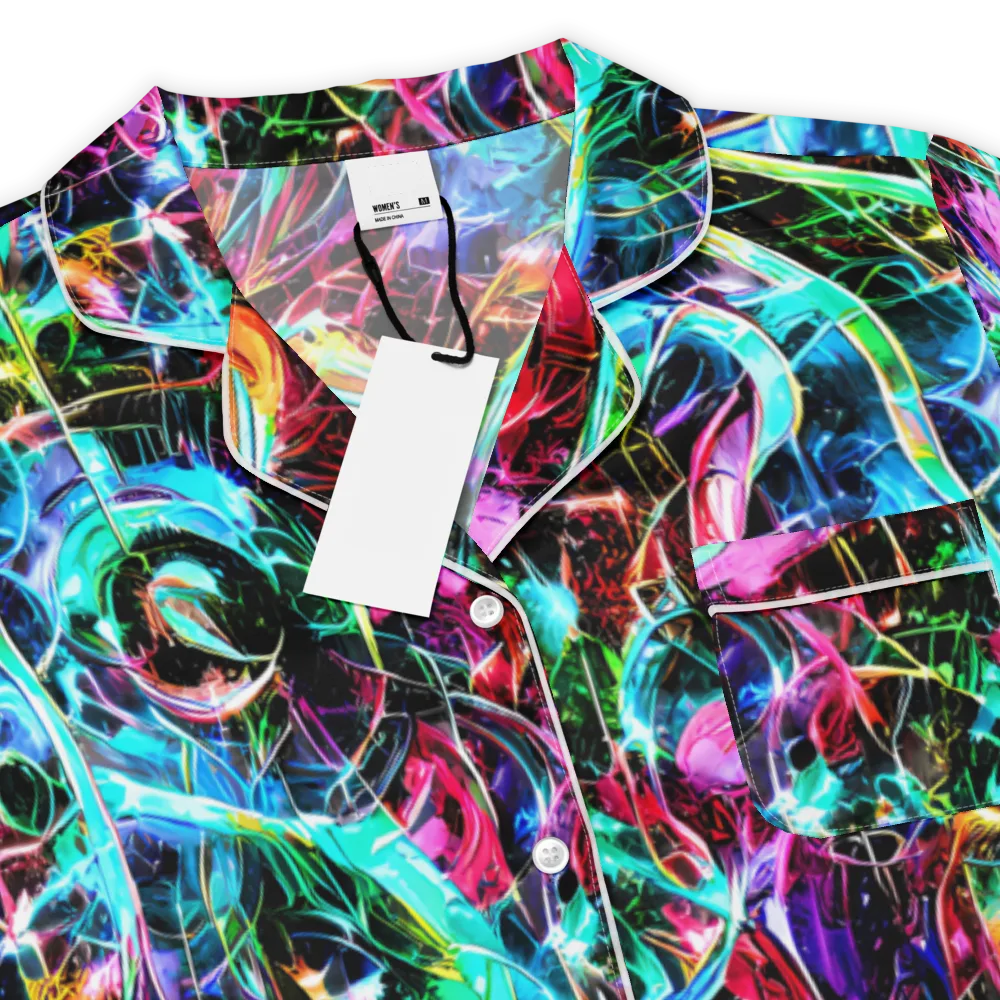Futuristic Fever on Women's Short Sleeve Pajama Top — Product details