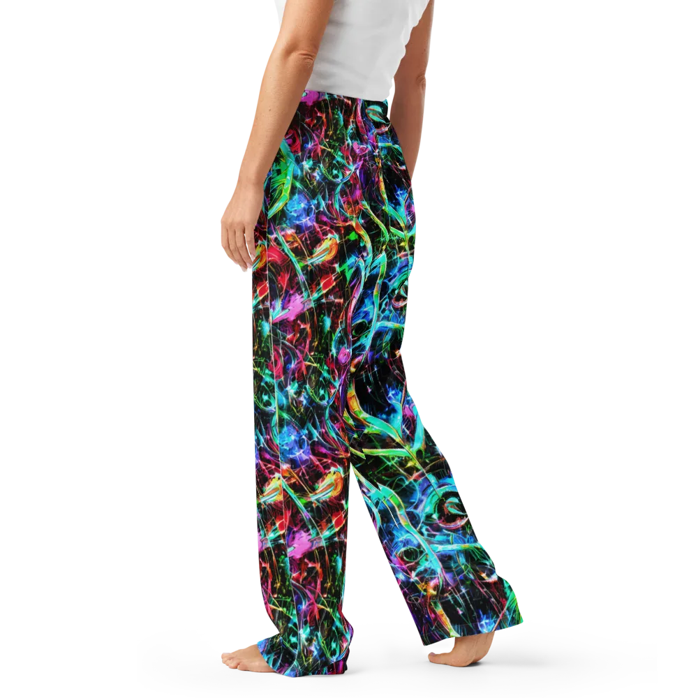 Futuristic Fever on Women's Pajama Pants — Left