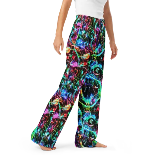 Futuristic Fever on a Women's Pajama Pants