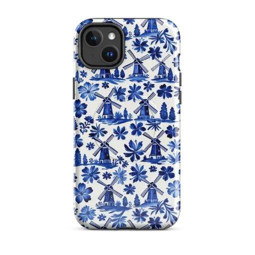 Cobalt Windmill Garden on a MagSafe Tough Case for iPhone®