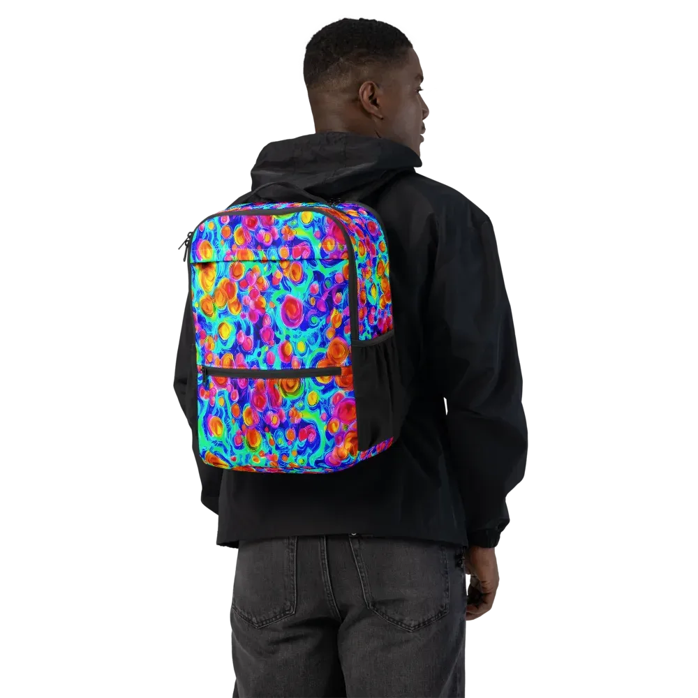 Molten Confetti on Utility Backpack — Back