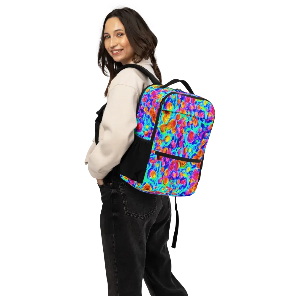 Molten Confetti on Utility Backpack — Back