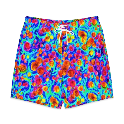 Molten Confetti on a Men's Board Shorts