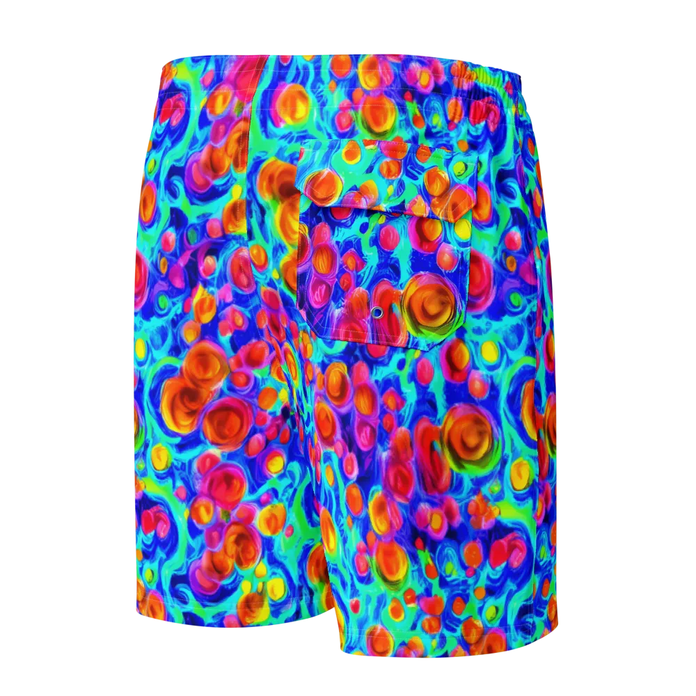 Molten Confetti on Men's Board Shorts — Back