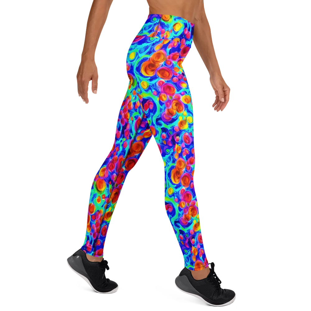 Molten Confetti on Yoga Leggings — Right