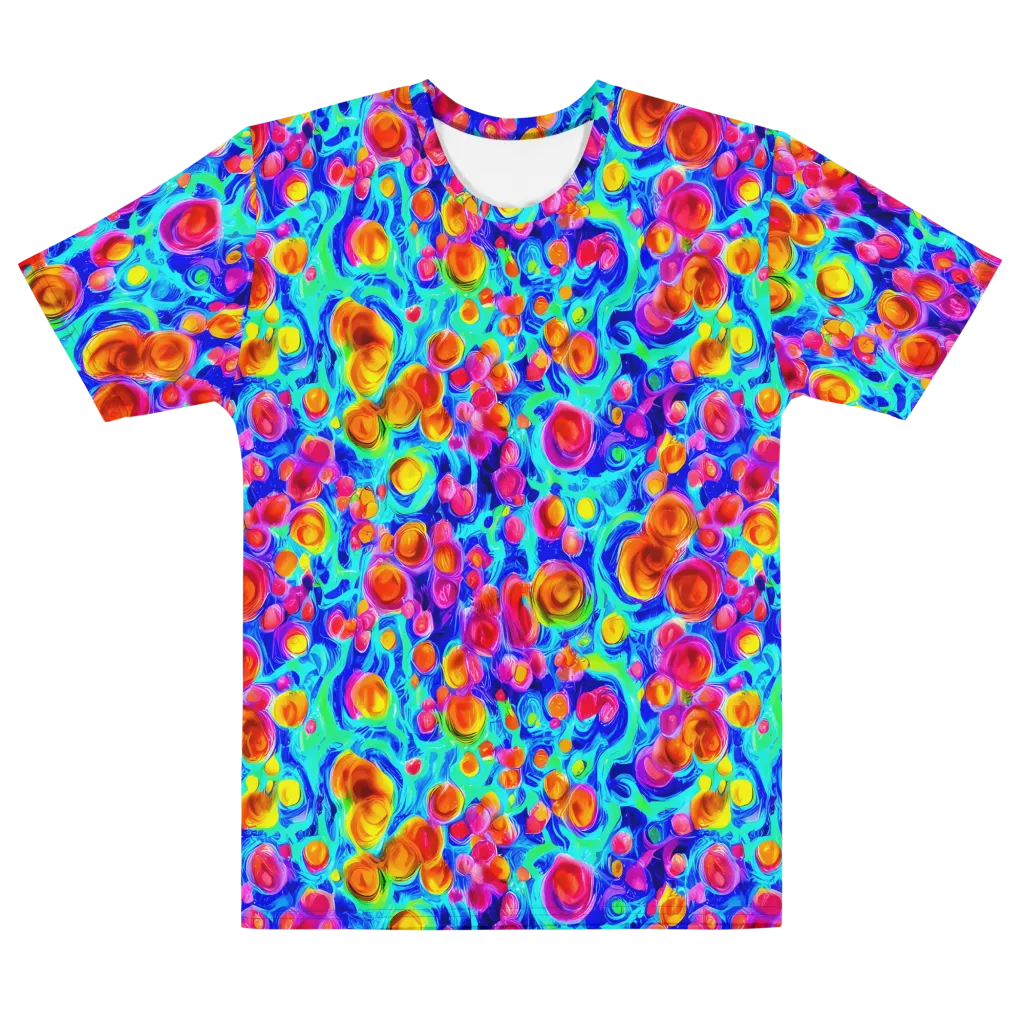 Molten Confetti on Men's Cotton Crew Neck T-Shirt — Front