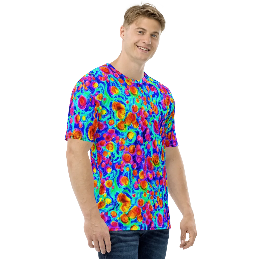 Molten Confetti on Men's Crew Neck T-Shirt — Right