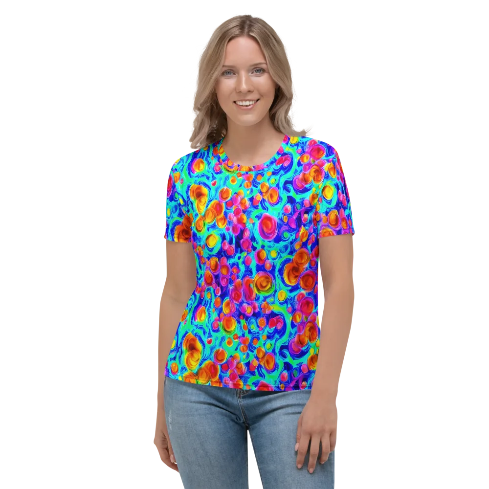 Molten Confetti on Women's Crew Neck T-Shirt — Front
