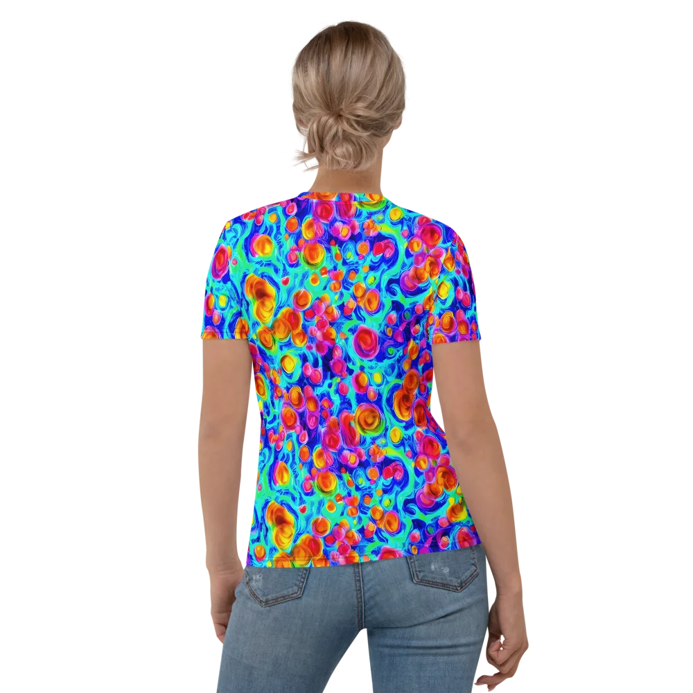 Molten Confetti on Women's Crew Neck T-Shirt — Back