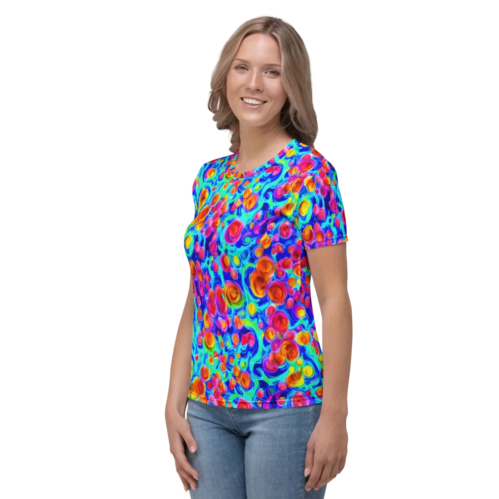Molten Confetti on Women's Crew Neck T-Shirt — Left