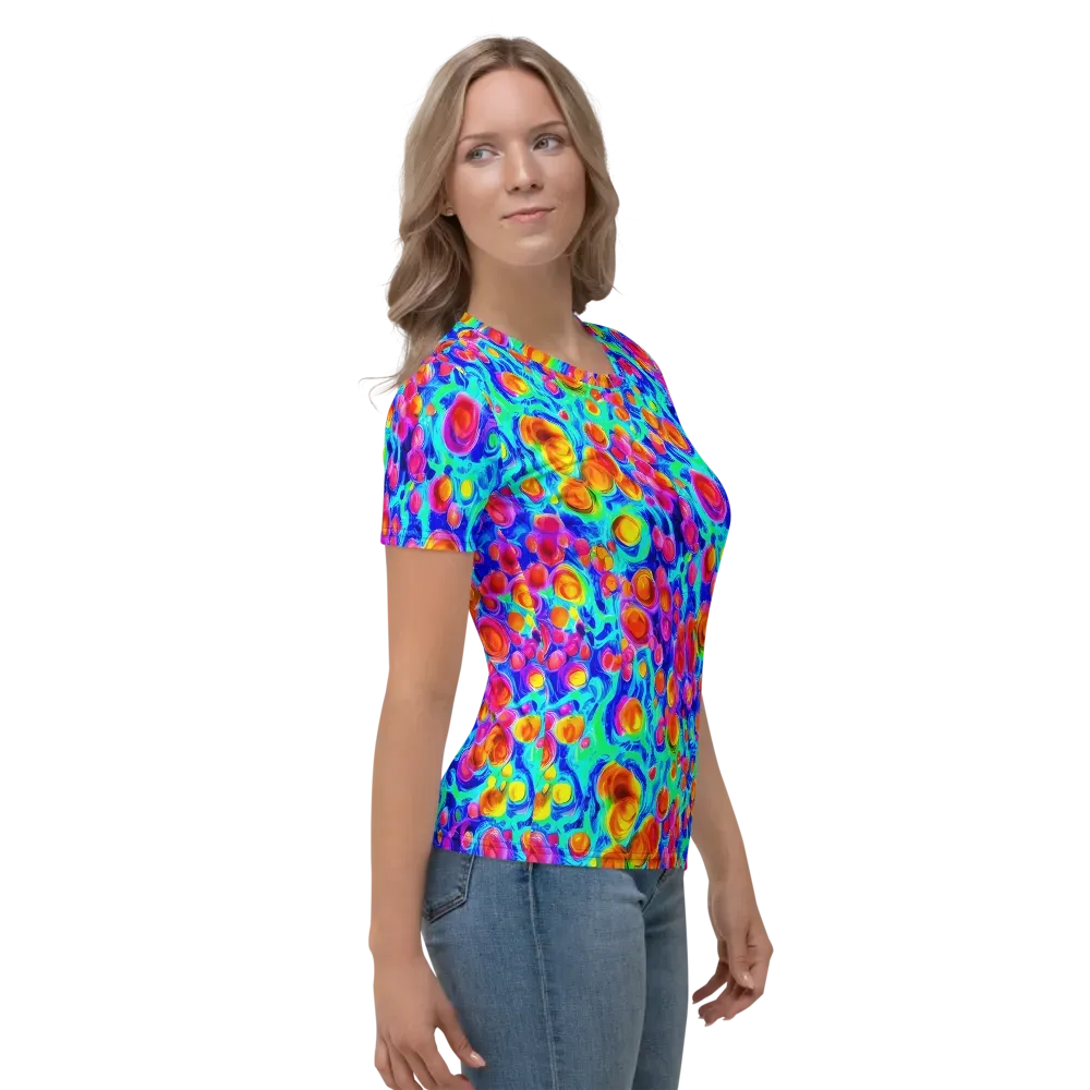 Molten Confetti on Women's Crew Neck T-Shirt — Right