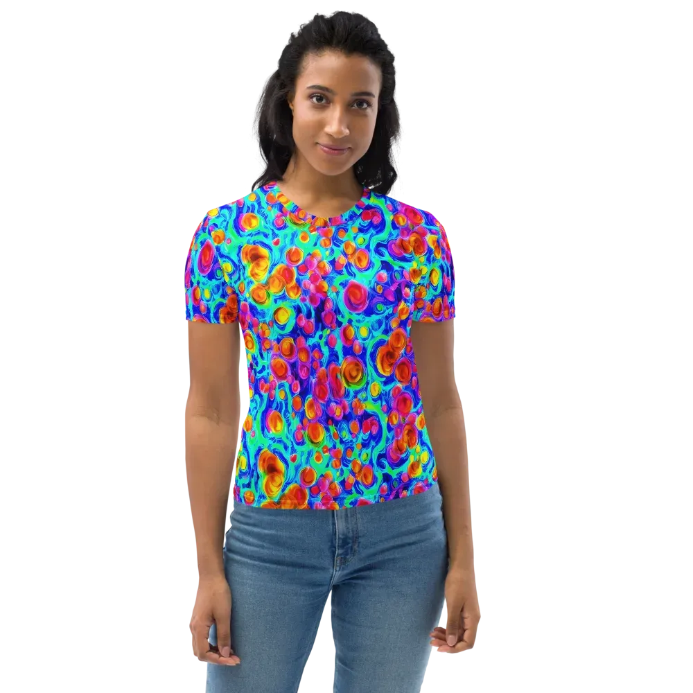 Molten Confetti on Women's Crew Neck T-Shirt — Front