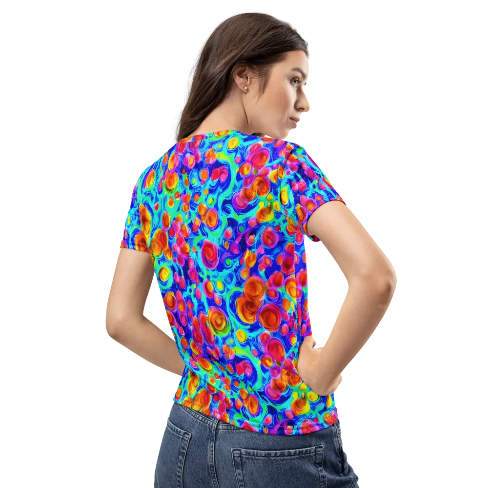 Molten Confetti on Women's Crew Neck T-Shirt — Back