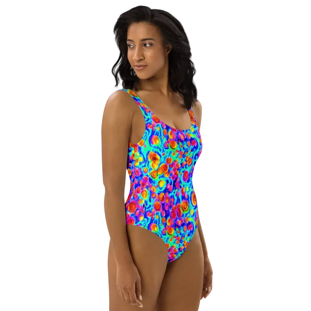 Molten Confetti on One-Piece Swimsuit — Right