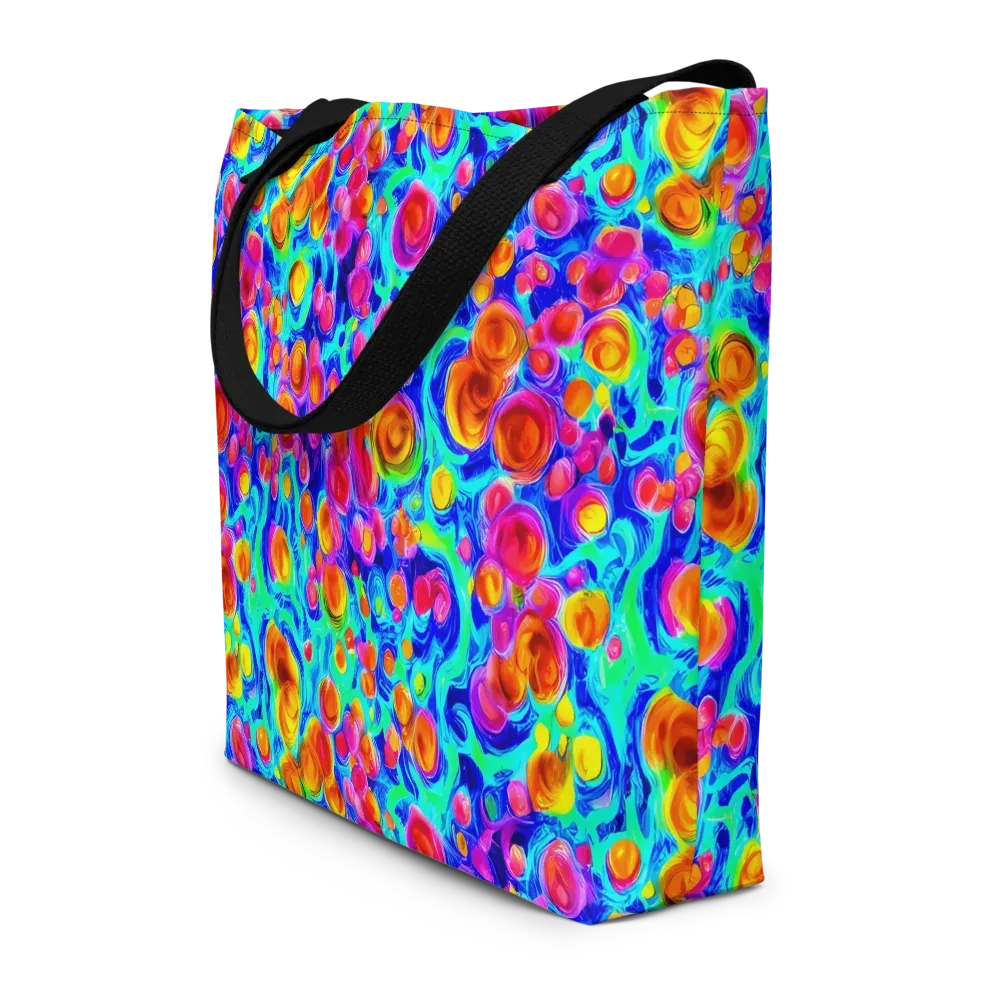 Molten Confetti on Large Tote Bag W/ Pocket — Front