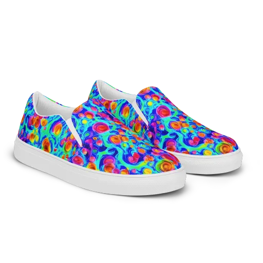 Molten Confetti on a Women's Slip-On Canvas Shoes