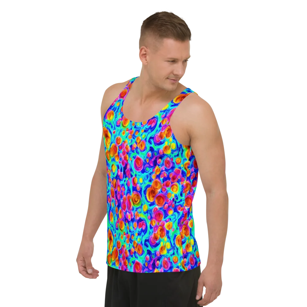 Molten Confetti on Men's Tank Top — Left Front