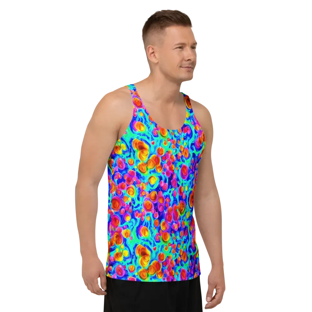 Molten Confetti on Men's Tank Top — Right Front