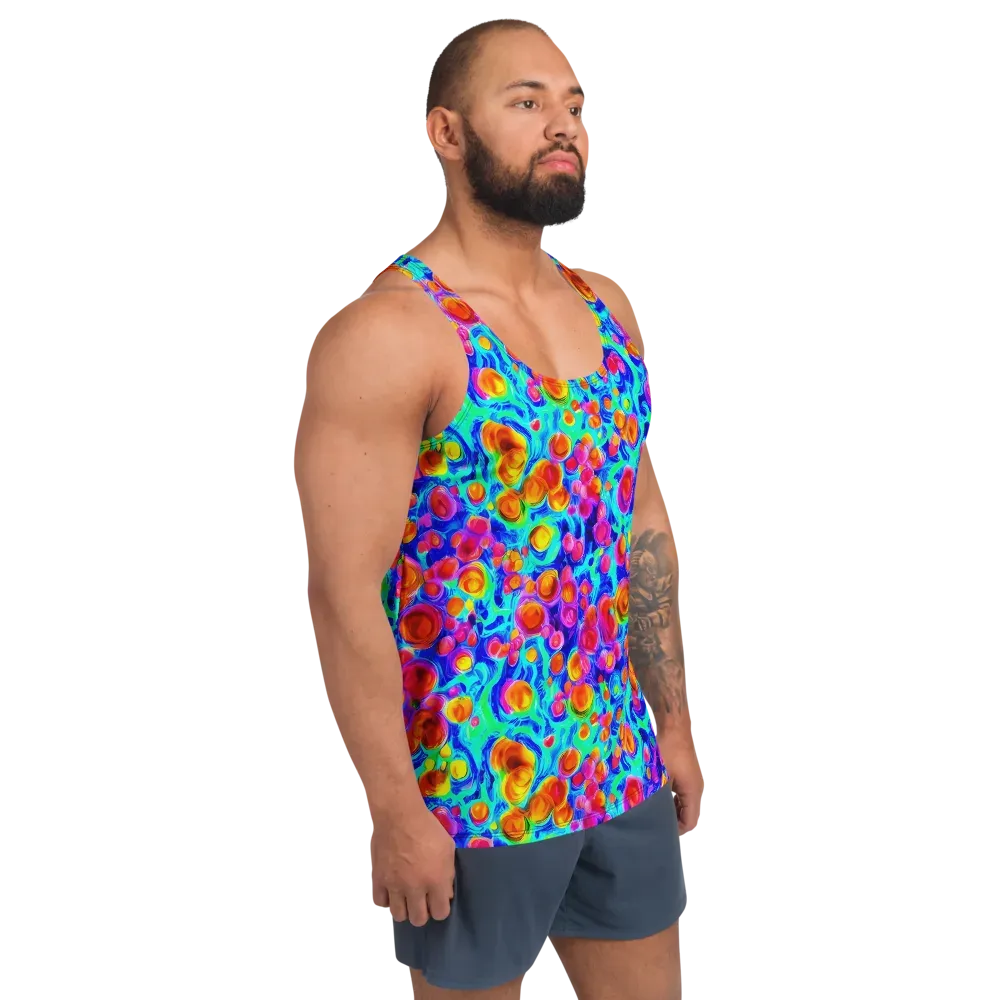 Molten Confetti on Men's Tank Top — Right Front