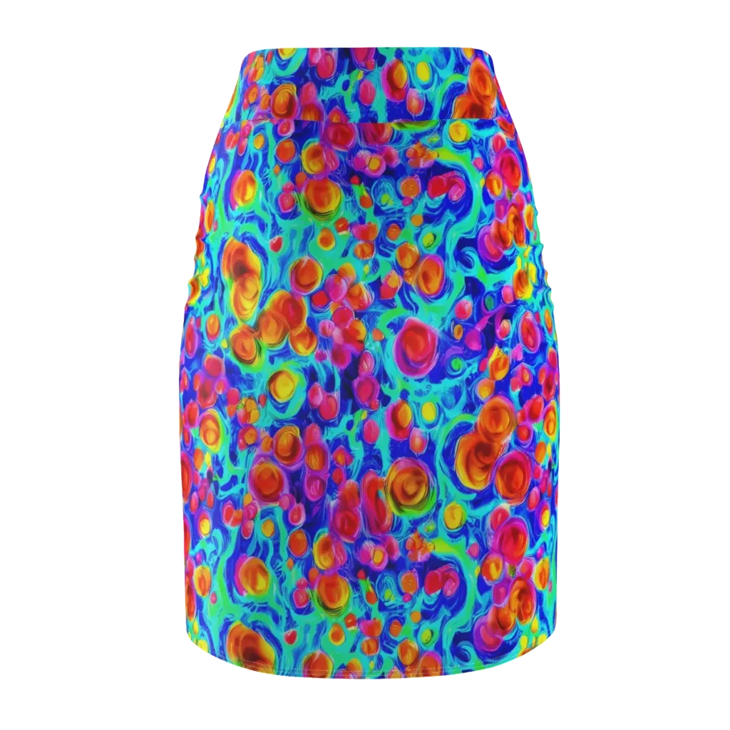 Molten Confetti on Pencil Skirt — Back