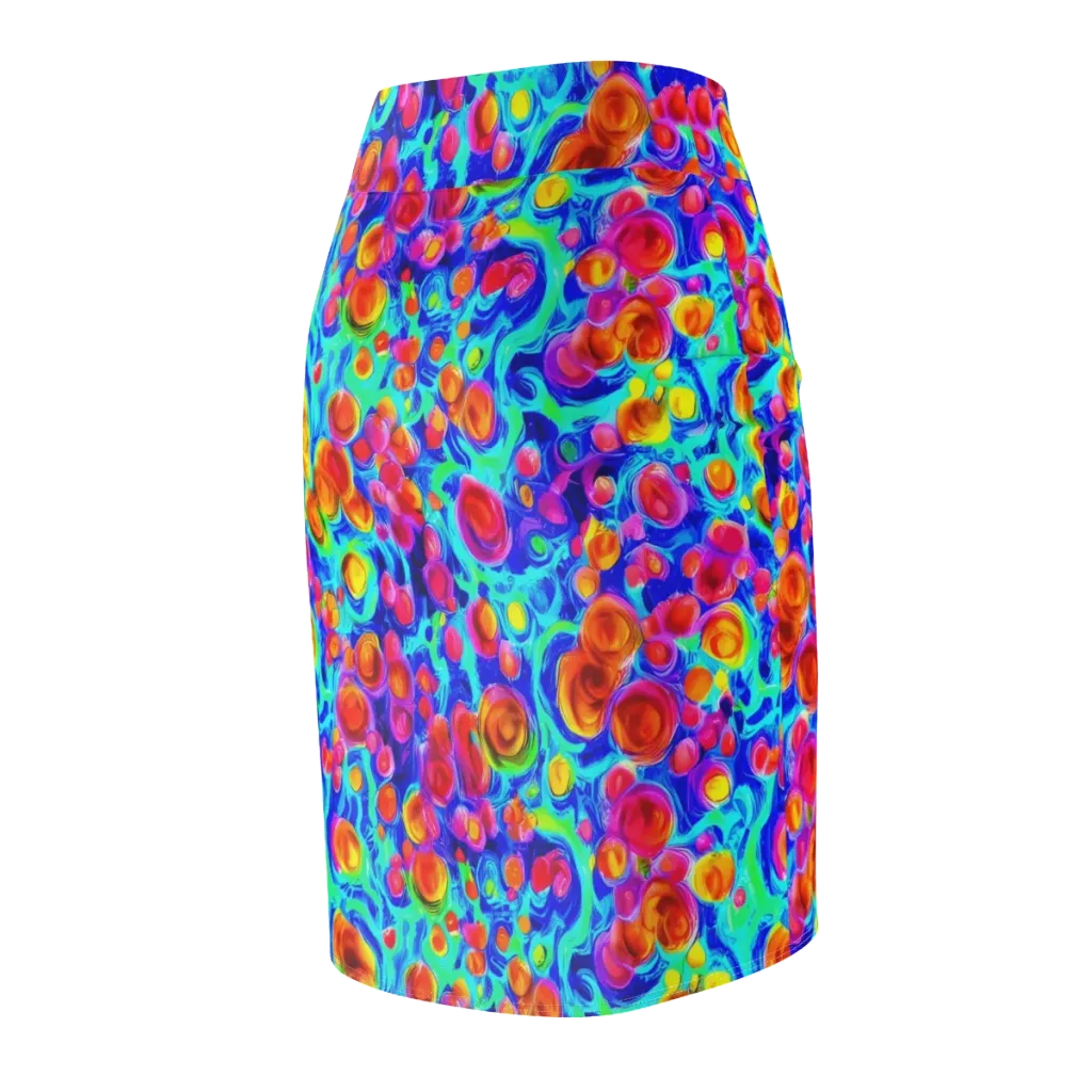 Molten Confetti on Pencil Skirt — Back Side
