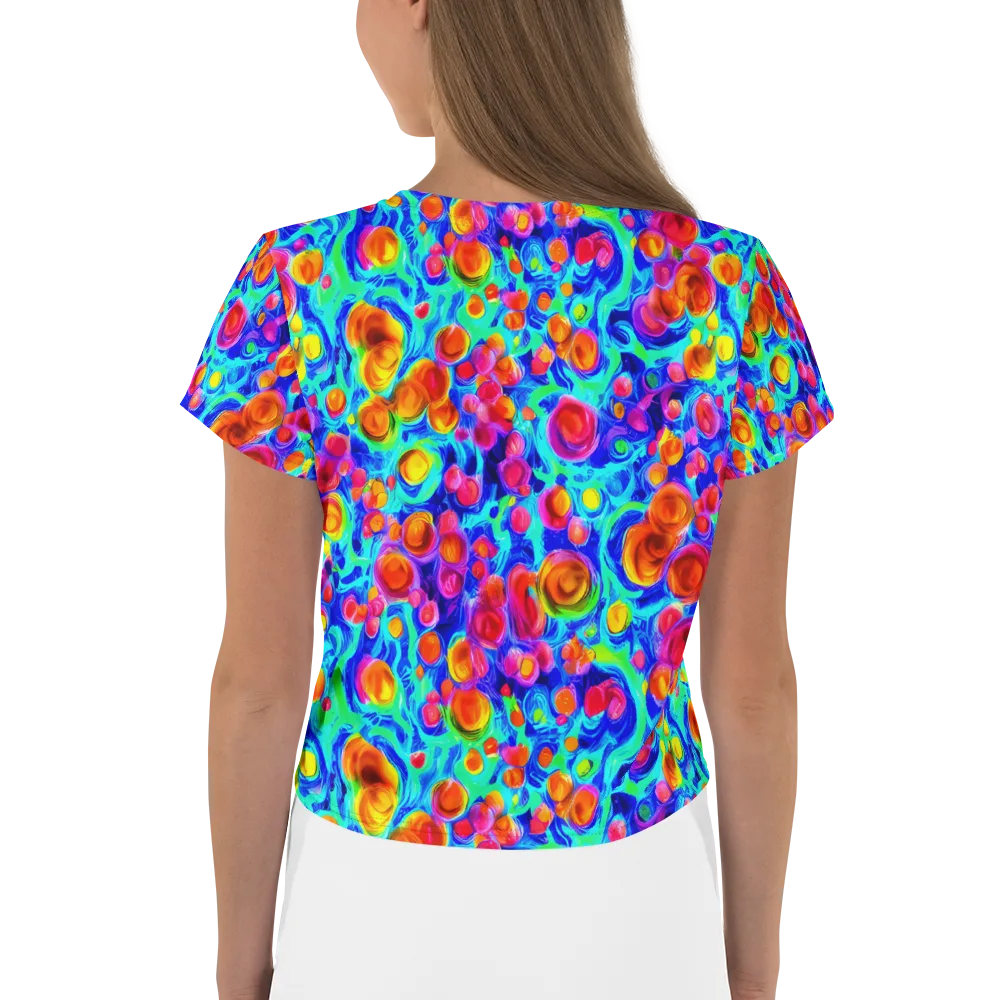 Molten Confetti on Crop Tee — Back