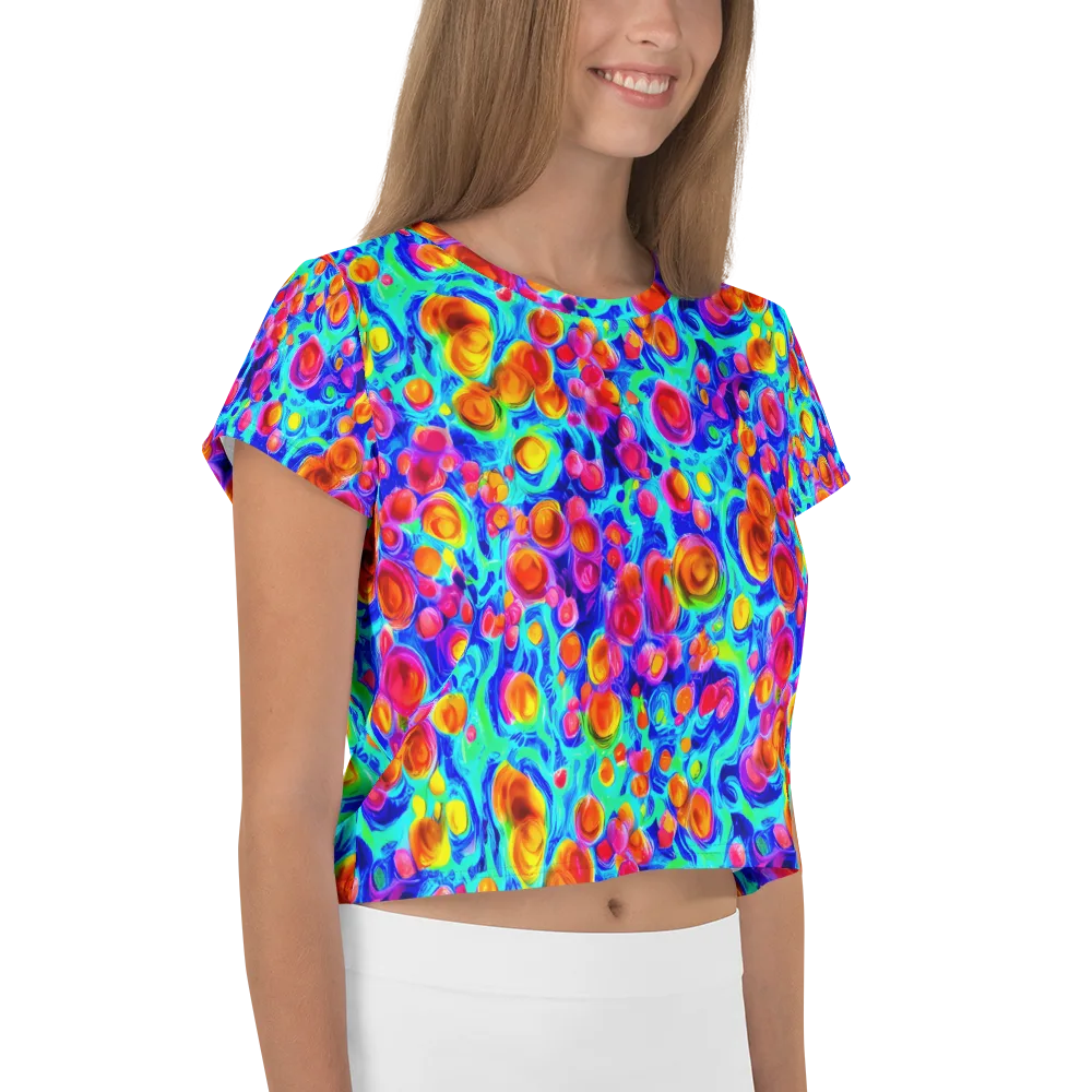 Molten Confetti on Crop Tee — Right