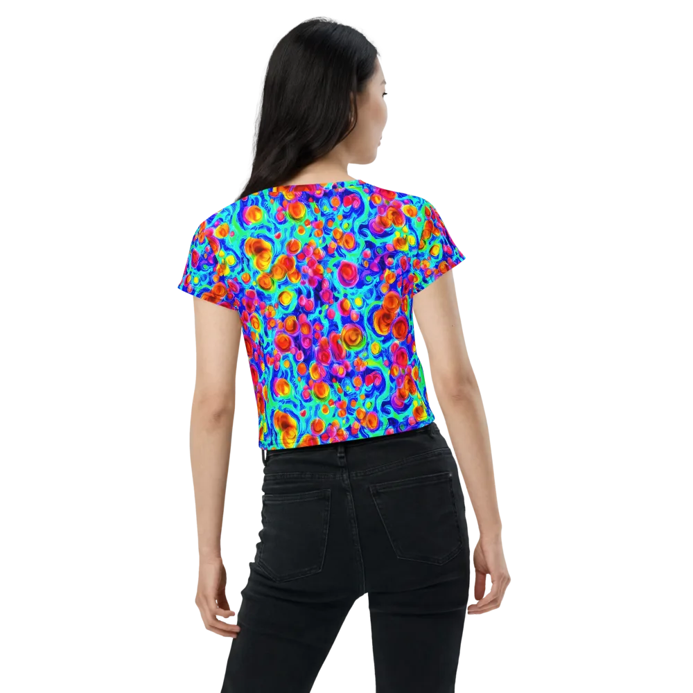Molten Confetti on Crop Tee — Back