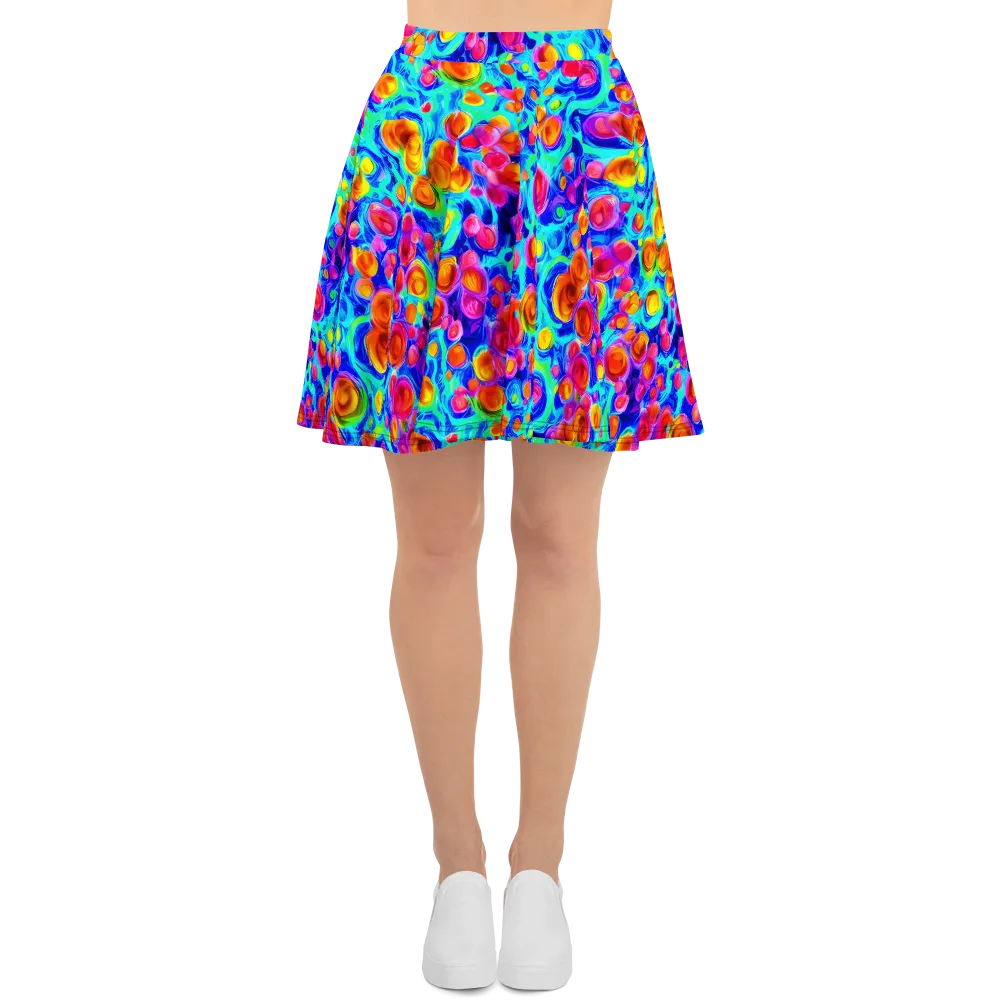 Molten Confetti on Skater Skirt — Front